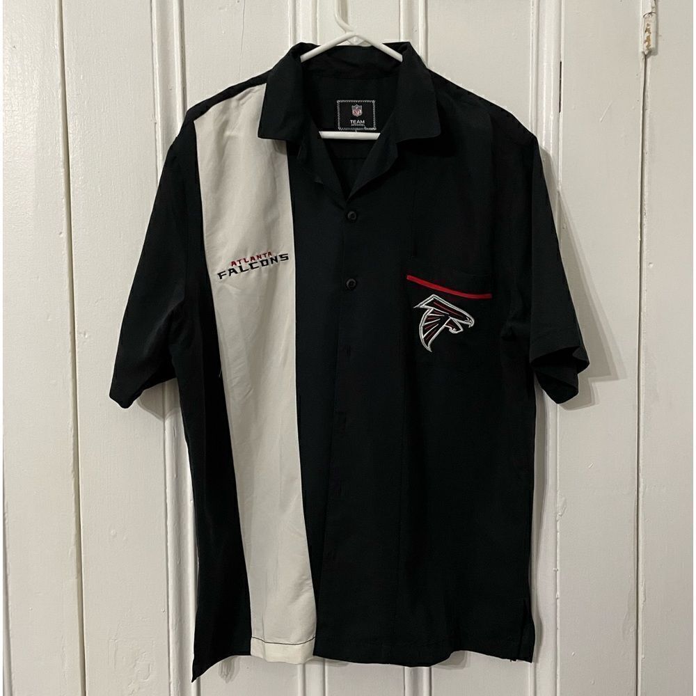 NFL Team Apparel Atlanta Falcons full button down collar shirt